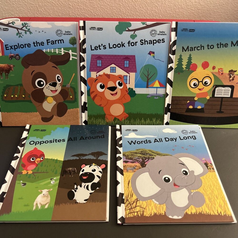 My First Smart Pad "Baby Einstein" Books For Children Lot of 5 Hardcovers